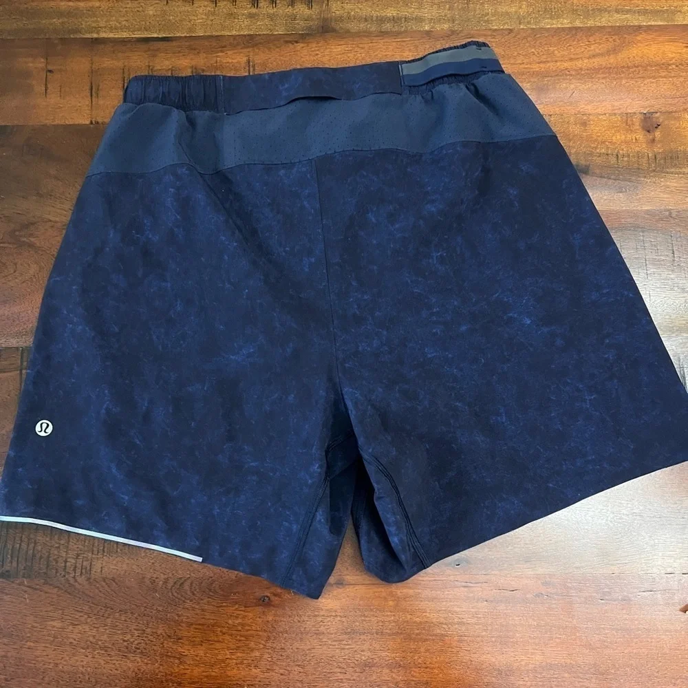 Lululemon Surge Shorts 6” inseam Blue Lined Swift Ultra Size Medium Excellent